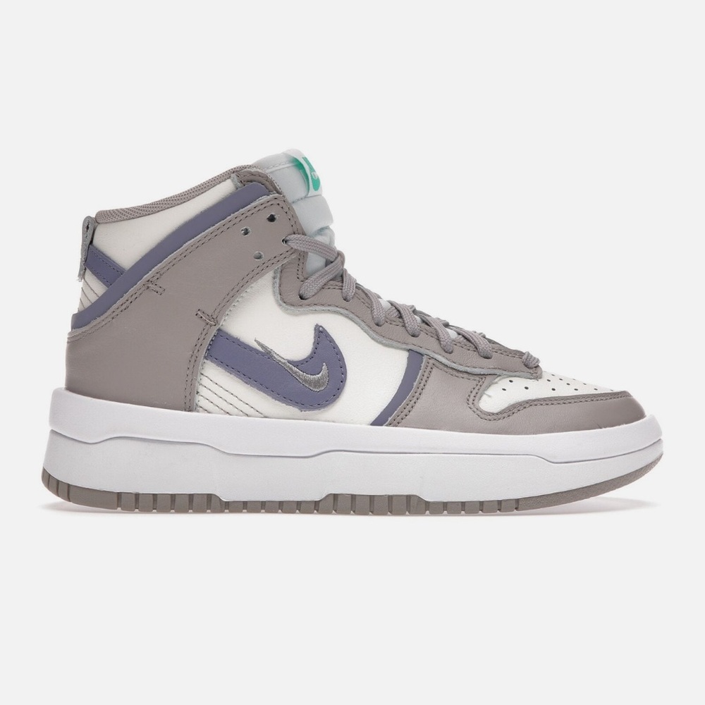 Nike Women's High-Top Sneakers in Gray, White & Purple - Picture 2 of 8